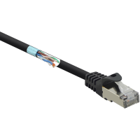 Renkforce RF 4732884 RJ45 Netwerkkabel, patchkabel CAT 5e F/UTP 5.00 M Zwart Snagless 1 stuk(s)