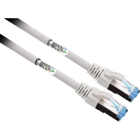 Renkforce RF 4732886 RJ45 Netwerkkabel, patchkabel CAT 6A S/FTP 2.00 M Grijs Zeer flexibel, Vergulde steekcontacten 1 stuk(s)