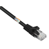 Renkforce RF 5043850 RJ45 Netwerkkabel, patchkabel CAT 5e U/UTP 1.00 M Zwart Snagless 1 stuk(s)