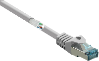 Renkforce RF 5043948 RJ45 Netwerkkabel, patchkabel CAT 6A S/FTP 10.00 M Grijs Vlambestendig 1 stuk(s)