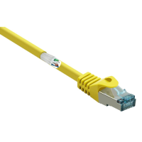 Renkforce RF 5088648 RJ45 Netwerkkabel, patchkabel CAT 6A S/FTP 2.00 M Geel Snagless, Vlambestendig 1 stuk(s)
