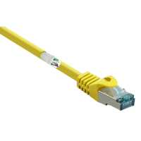 Renkforce RF 5088652 RJ45 Netwerkkabel, patchkabel CAT 6A S/FTP 5.00 M Geel Snagless, Vlambestendig 1 stuk(s)