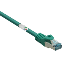 Renkforce RF 5136972 RJ45 Netwerkkabel, patchkabel CAT 6A S/FTP 5.00 M Groen Snagless, Vlambestendig 1 stuk(s)