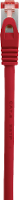 Renkforce RF 5176540 RJ45 Netwerkkabel, patchkabel CAT 6 S/FTP 0.50 M Rood Snagless, Vergulde steekcontacten, Vlambestendig 1 stuk(s)