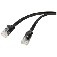 Renkforce RF 5771530 RJ45 Netwerkkabel, patchkabel CAT 6 U/UTP 0.50 M Zwart PVC mantel 1 stuk(s)