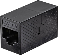Renkforce RJ45 Netwerk Adapter CAT 6A [1x RJ45 bus   1x RJ45 bus] Zwart