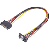 Renkforce Stroom Verlengkabel [1x SATA stroomstekker   1x SATA stroombus] 0.30 M Zwart, Rood, Geel