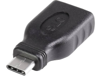 Renkforce USB 3.2 Gen 1 (USB 3.0) Adapter [1x USB C stekker   1x USB 3.2 Gen 1 bus A (USB 3.0)] Met OTG functie, Vergulde steekcontacten