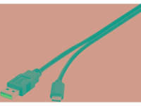 Renkforce RF 3241264 USB kabel USB 3.2 Gen2 USB A stekker, USB C stekker 0.15 M Zwart Vergulde steekcontacten