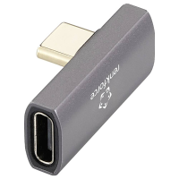 Renkforce USB 4, USB C Adapter [1x USB C stekker   1x USB C bus] RF 3778672 8K UHD, 90° haaks naar rechts