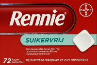 Rennie Suikervrij Kauwtabletten