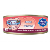 Renske Graanvrij pâté zalm natvoer kat (blikjes) 1 tray (24 x 70 g)