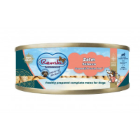 Renske Graanvrij vers bereid zalm natvoer hond (blikjes) 1 tray (24 x 95 g)