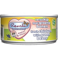 Renske Kat Vers Kip & Groene Bonen 70 gram 2 trays (48 blikken)