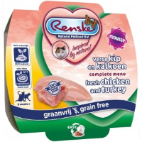 Renske Kat Vers Kip & Kalkoen Mousse 100 gram per 40