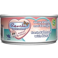 Renske Kat Vers Tonijn & Zalm 70 gram 2 trays (48 blikken)