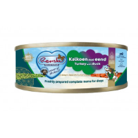 Renske vers bereid kalkoen met eend natvoer hond (blik) 1 tray (24 x 95 g)
