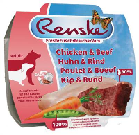 Renske Vers Vlees Kip/rund Hondenvoer #95;_100 Gr