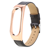 Replacement Leather Watch Strap Wrist Watch Band For Xiaomi Miband 2