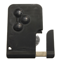 Replacement Remote Key Card With Uncut Blade For Renault 2003 2008