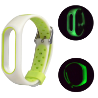 Replacemet Doule Colour Luminous Watch Strap For Xiaomi Miband 2