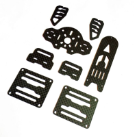 Reptile S800 Sky Shadow 820mm Fpv Flying Wing Spare Part Carbon Fiber Board Set