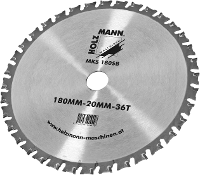 Reserve zaagblad TCT Holzmann Maschinen MKS180SB