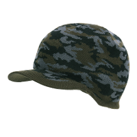 Result Esco camouflage wintermuts met klep   groen mix   volwassenen