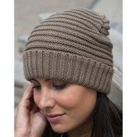 Result Gebreide wintermuts Hamar   voor mannen/vrouwen   beige/taupe   herenmuts   Acryl