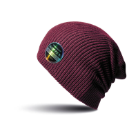 Softex beanie wintermuts in het aubergine paars