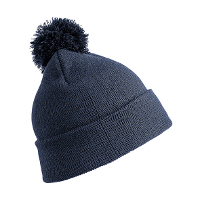 Result Wintermuts   met pom pom   donkerblauw   volwassenen   dames/ heren   muts   100% acryl