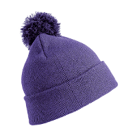 Result Wintermuts   met pom pom   paars   volwassenen   dames/ heren   muts   100% acryl