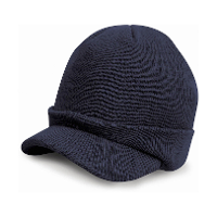 Result Wintermuts   met visor klep   donkerblauw   volwassenen   polyacryl   heren / dames muts