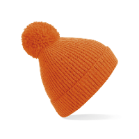 Result Wintermuts   oranje   met pompom   gebreid   muts voor volwassenen