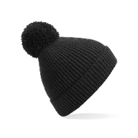 Result Wintermuts   zwart   met pompom   gebreid   wintermuts   voor volwassenen