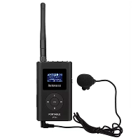 Retekess FT11 Draagbare FM zender 0.3W Draadloze uitzending MP3 speler Ondersteuning TF kaart AUX ingang Ingebouwde micr