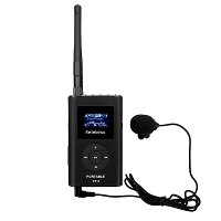 Retekes FT11 FM Zender Microfoons Draadloze MIC Zender voor Kerk Rondleidingen Vergaderingen Ondersteunt AUX TF Kaart
