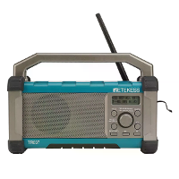 Retekes TR637 Bouwsite Radio Draagbare bluetooth Luidspreker Radios AM FM Oplaadbare Batterij Power Bank Telefoonopladen