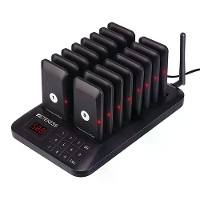 RETEKESS TD157 Restaurant Pager Draadloos Oproepsysteem 16 stuks Coasters Buzzer Beeper Bell Ontvangers 300m Transmissie