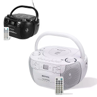 Retekess TR621 AM/FM Radio Tapes CD speler met USB/TF ondersteuning en afstandsbediening voor thuis en buitengebruik