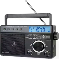 Retekess TR629 Draagbare FM/AM/SW Radio Digitale Recorder Groot Luidspreker Klok Oudere