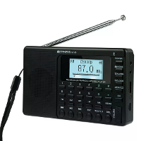 Retekess V115P Draagbare Bluetooth Radio 5 Band AM FM SW LW WB Zaklamp 3 Opnamemodi TF Kaart USB Oplaadbare Luidspreker