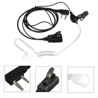 2 Pins flexibele akoestische buis microfoon voor Baofeng Kenwood Retvis TYT Walkie Talkie tweewegs radio headset