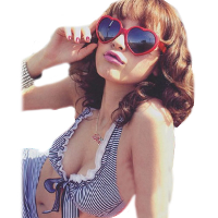 Retro Funny Love Heart Shape Anti Uva And Uvb Sunglasses