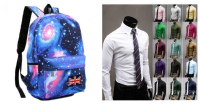 Retro Star Lovers Boys And Girls Shoulder Backpack Bag Tide Schoolbag