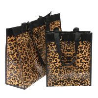 Reusable Leopard Waterproof Tote Bag Shopping Storage Bags