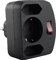 REV 00135171 Stopcontactsplitter Zwart