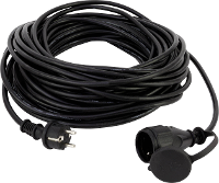REV 0065109 Stroom Verlengkabel 16 A Zwart 10.00 M H05RR F 3G 1,5 mm²