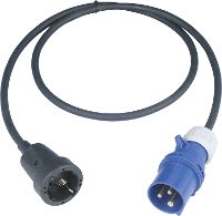 REV 0577755555 Stroom Verlengkabel 16 A Zwart 1.50 M H07RN F 3G 1,5 mm²