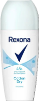 Rexona 48H Anti Transpirant Cotton Dry Deoroller 0% Alcohol